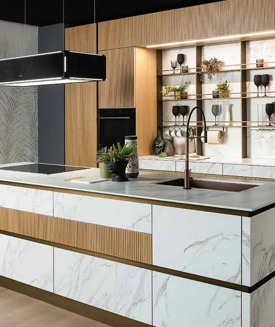 Conception de cuisine sur-mesure rendu 3D